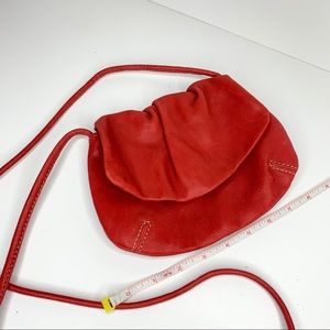 Fossil Red Leather Cross Body Bag